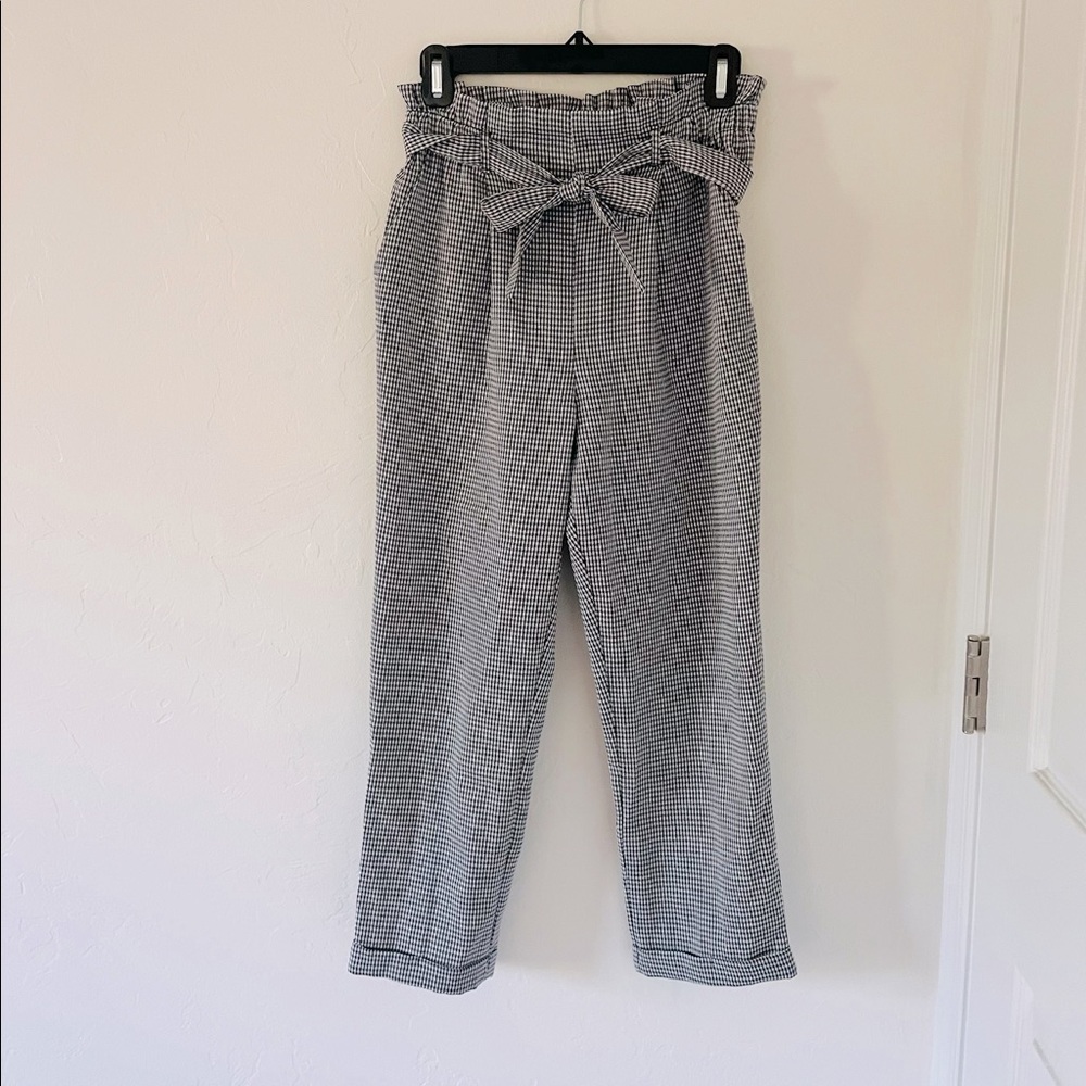 Sienna sky paper bag pattern pants